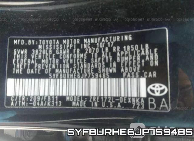 5YFBURHE6JP759485 фото 6