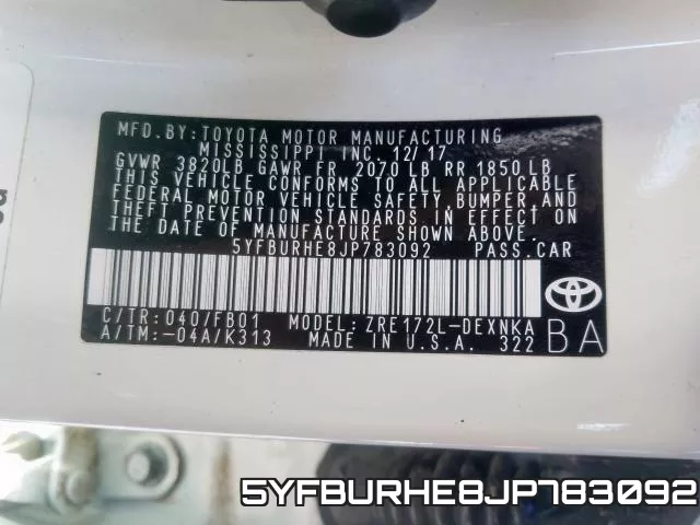 5YFBURHE8JP783092 фото 2