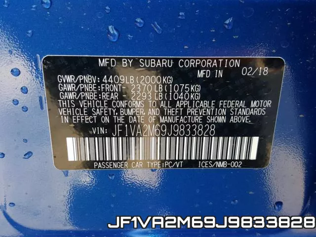 JF1VA2M69J9833828 фото 2