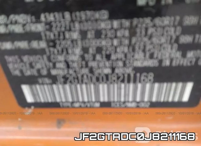 JF2GTADC0J8211168 фото 7