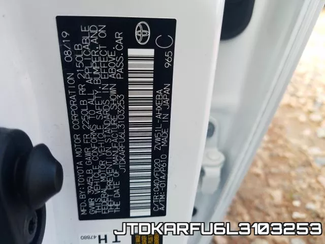 JTDKARFU6L3103253 фото 2