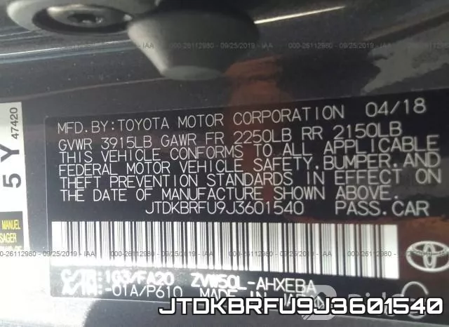 JTDKBRFU9J3601540 фото 10