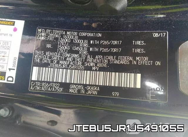 JTEBU5JR1J5491055 фото 8