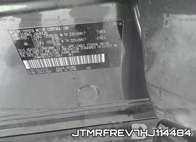 JTMRFREV7HJ114484 фото 9