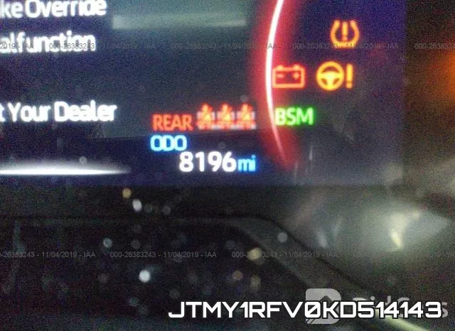 JTMY1RFV0KD514143 фото 8