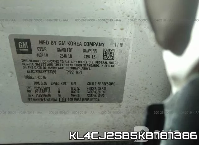 KL4CJ2SB5KB787386 фото 7
