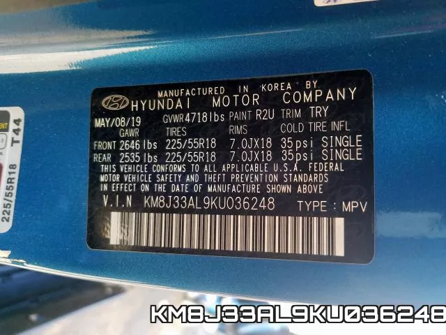 KM8J33AL9KU036248 фото 2