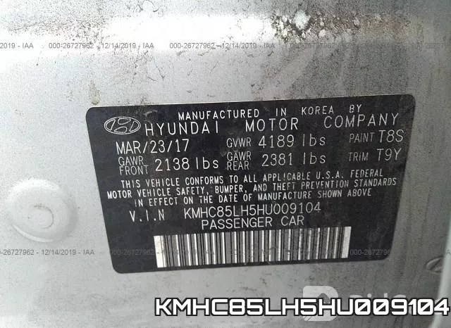 KMHC85LH5HU009104 фото 7