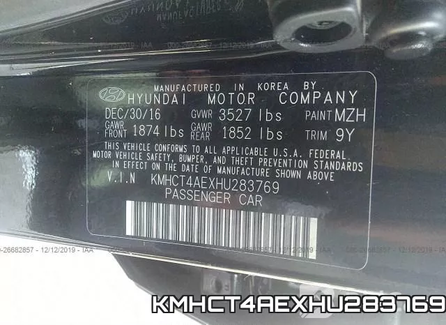 KMHCT4AEXHU283769 фото 4