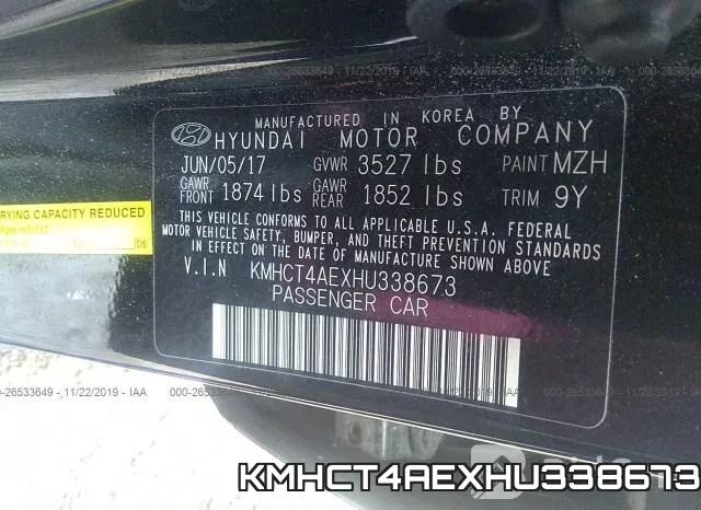 KMHCT4AEXHU338673 фото 8