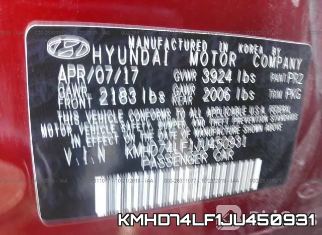 KMHD74LF1JU450931 фото 10