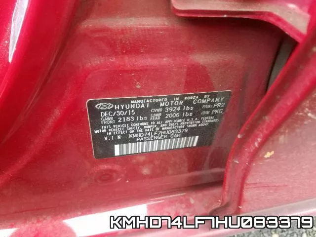 KMHD74LF7HU083379 фото 2