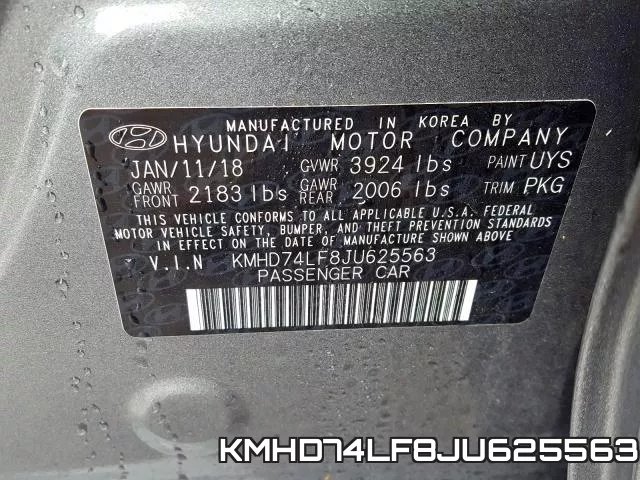 KMHD74LF8JU625563 фото 2