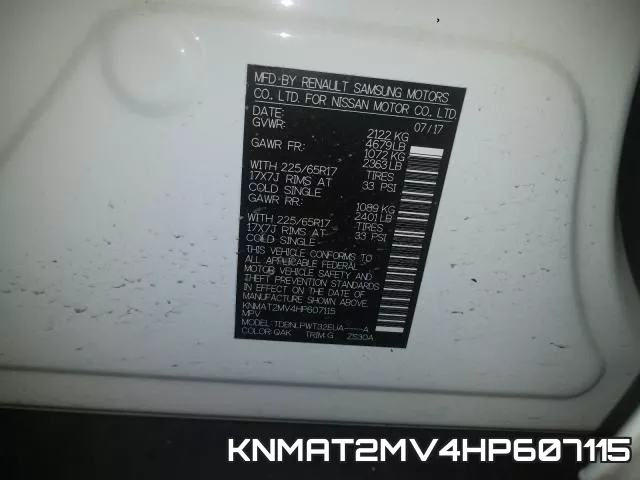 KNMAT2MV4HP607115 фото 2