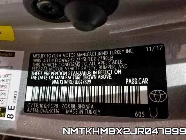 NMTKHMBX2JR047899 фото 2