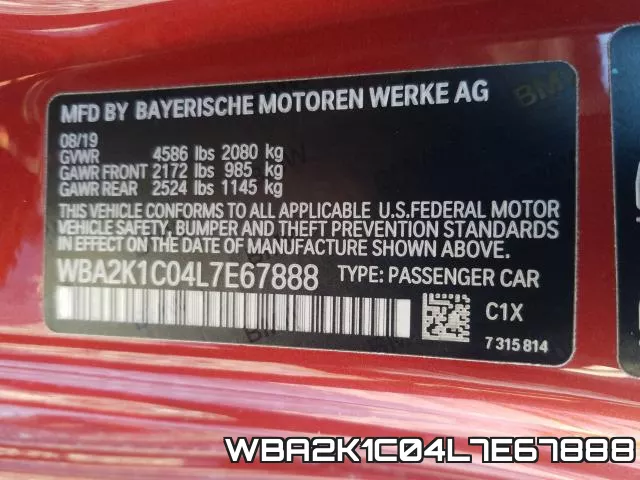 WBA2K1C04L7E67888 фото 2