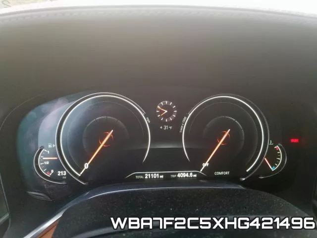 WBA7F2C5XHG421496 фото 9