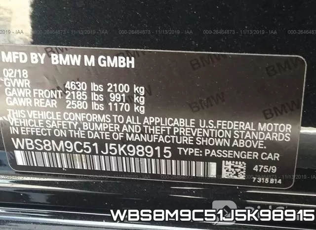 WBS8M9C51J5K98915 фото 9