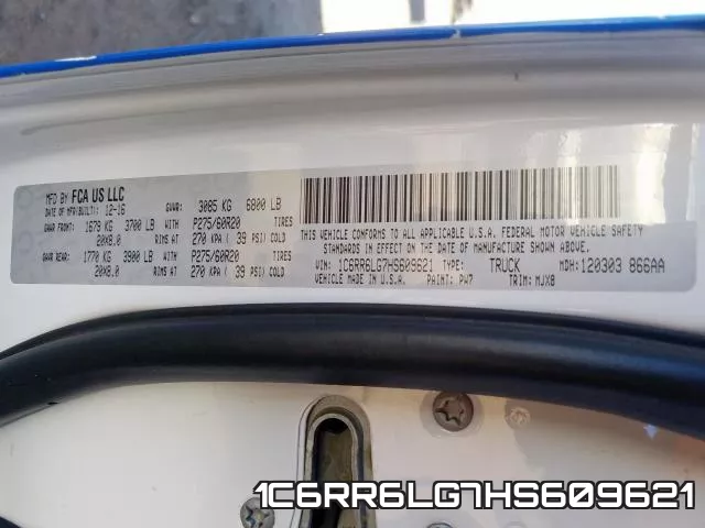 1C6RR6LG7HS609621 фото 2