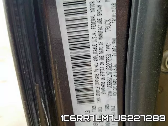 1C6RR7LM7JS227283 фото 2