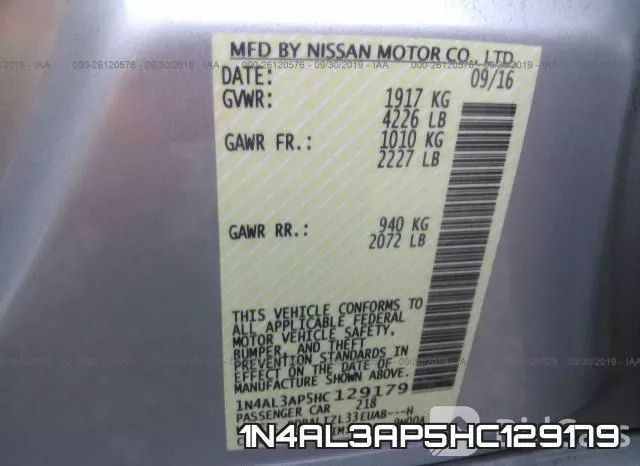 1N4AL3AP5HC129179 фото 9