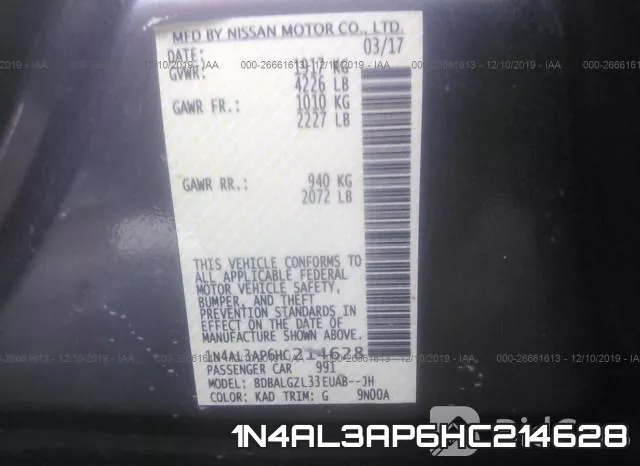 1N4AL3AP6HC214628 фото 7