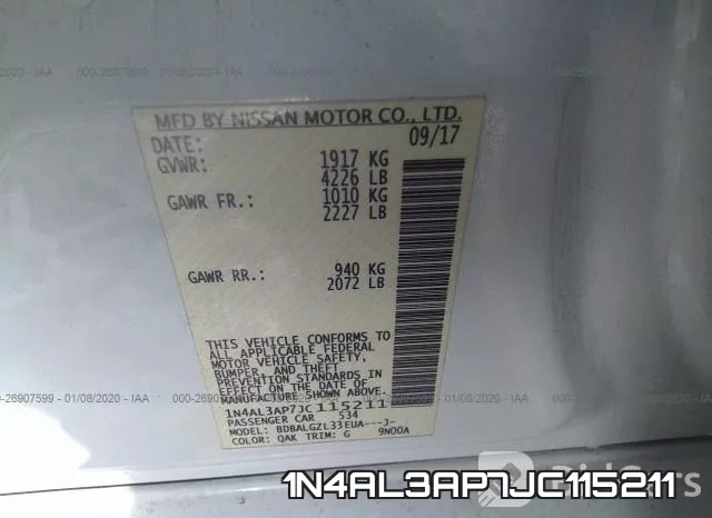 1N4AL3AP7JC115211 фото 9