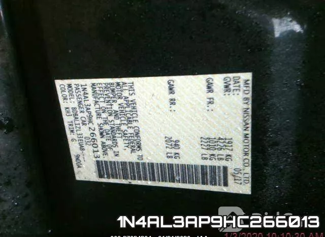1N4AL3AP9HC266013 фото 8