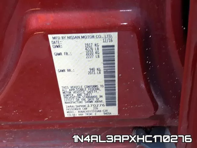 1N4AL3APXHC170276 фото 2