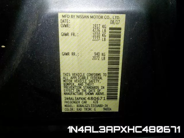 1N4AL3APXHC480671 фото 2