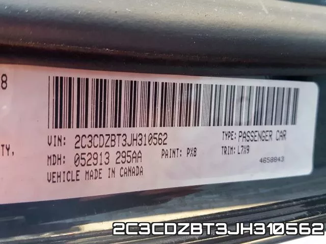 2C3CDZBT3JH310562 фото 2