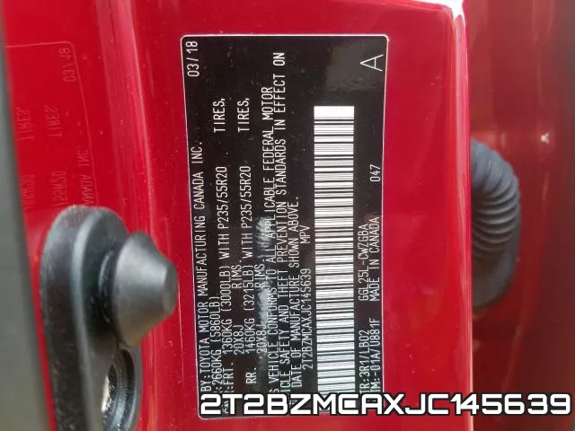 2T2BZMCAXJC145639 фото 2