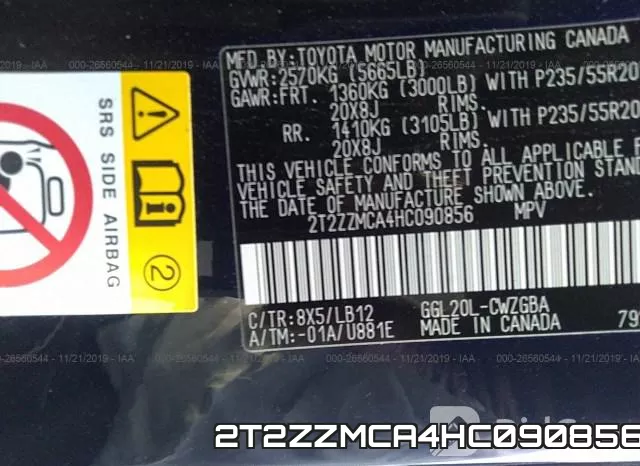 2T2ZZMCA4HC090856 фото 9