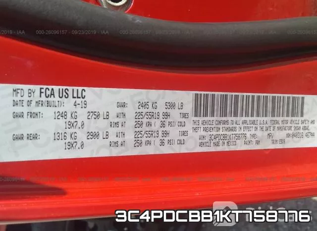 3C4PDCBB1KT758776 фото 9