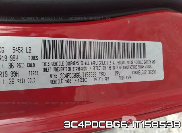 3C4PDCBG6JT158538 фото 9