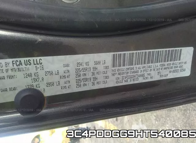 3C4PDDGG9HT540085 фото 8