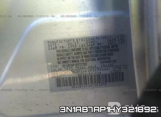 3N1AB7AP1HY321892 фото 9