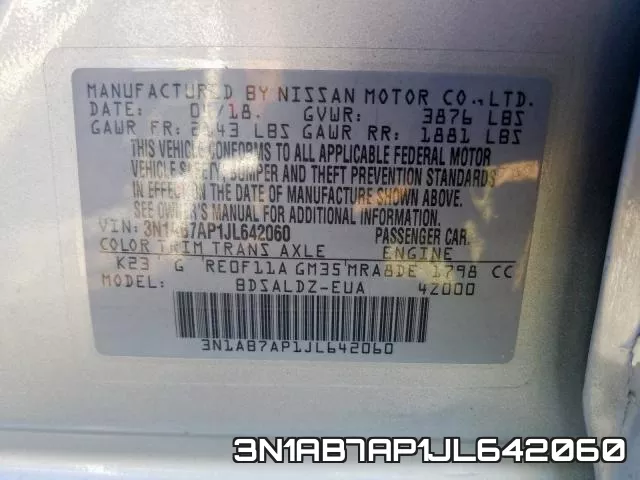 3N1AB7AP1JL642060 фото 2