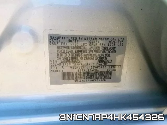 3N1CN7AP4HK454326 фото 2