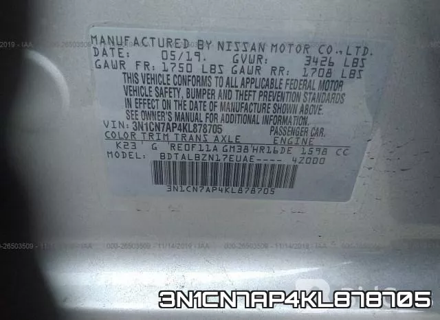 3N1CN7AP4KL878705 фото 9
