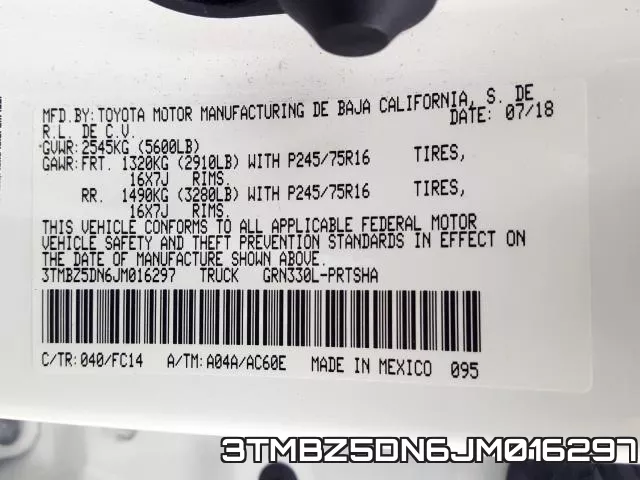 3TMBZ5DN6JM016297 фото 2
