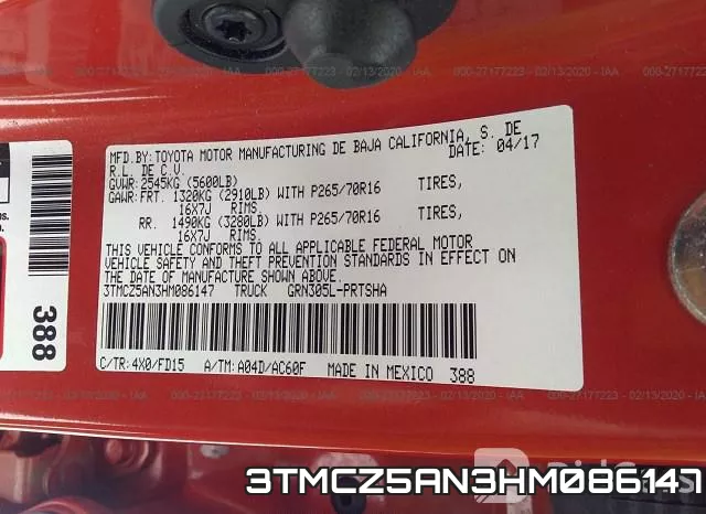 3TMCZ5AN3HM086147 фото 9