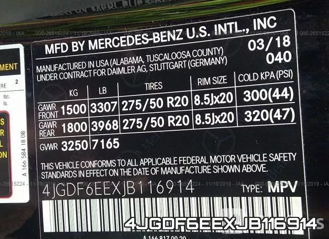 4JGDF6EEXJB116914 фото 8