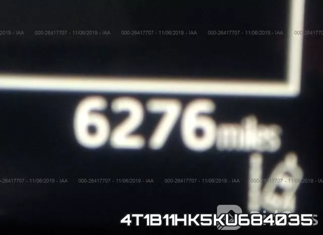 4T1B11HK5KU684035 фото 7