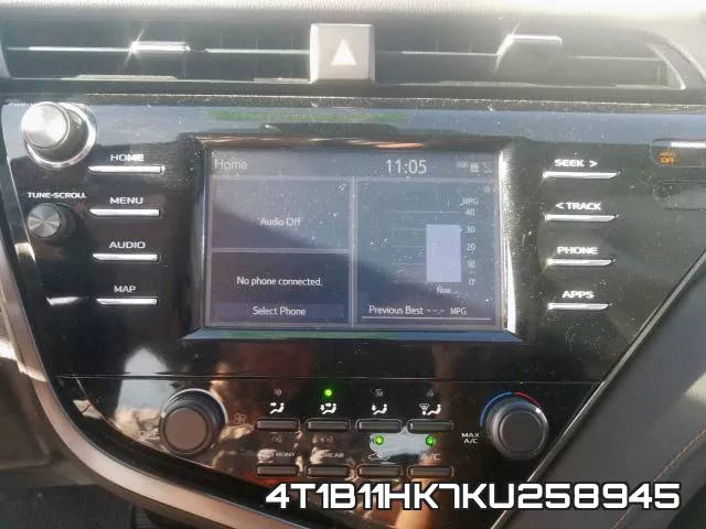 4T1B11HK7KU258945 фото 8