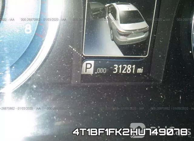4T1BF1FK2HU749078 фото 6