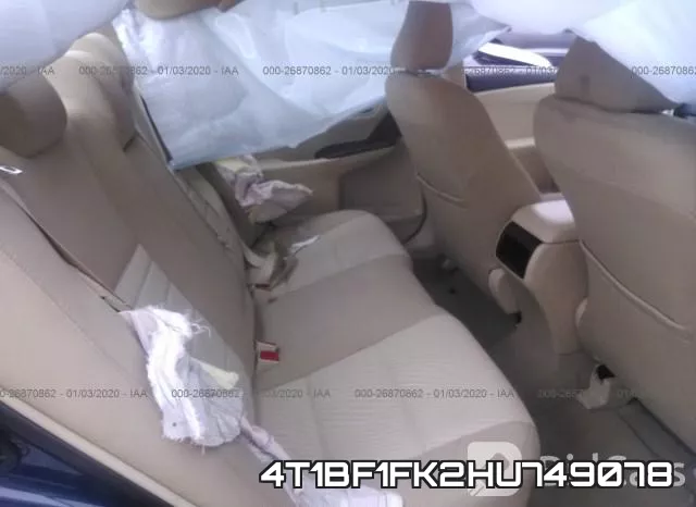 4T1BF1FK2HU749078 фото 7
