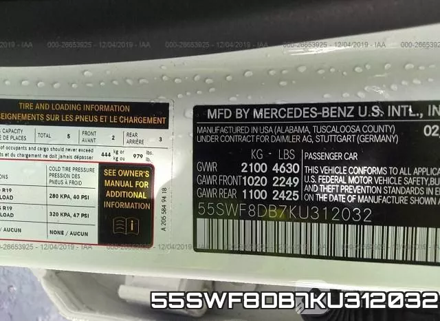55SWF8DB7KU312032 фото 9
