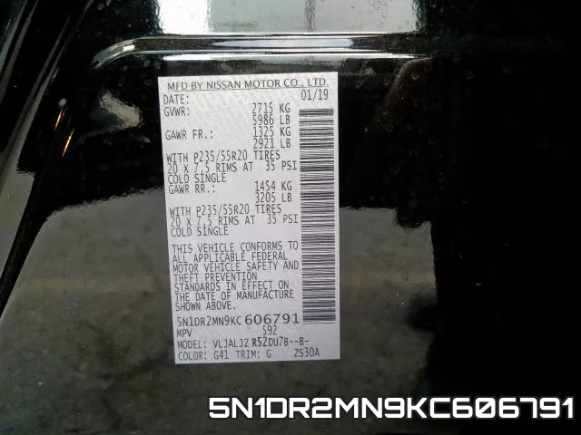 5N1DR2MN9KC606791 фото 2