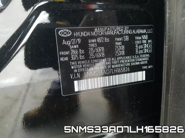 5NMS33AD7LH165826 фото 2